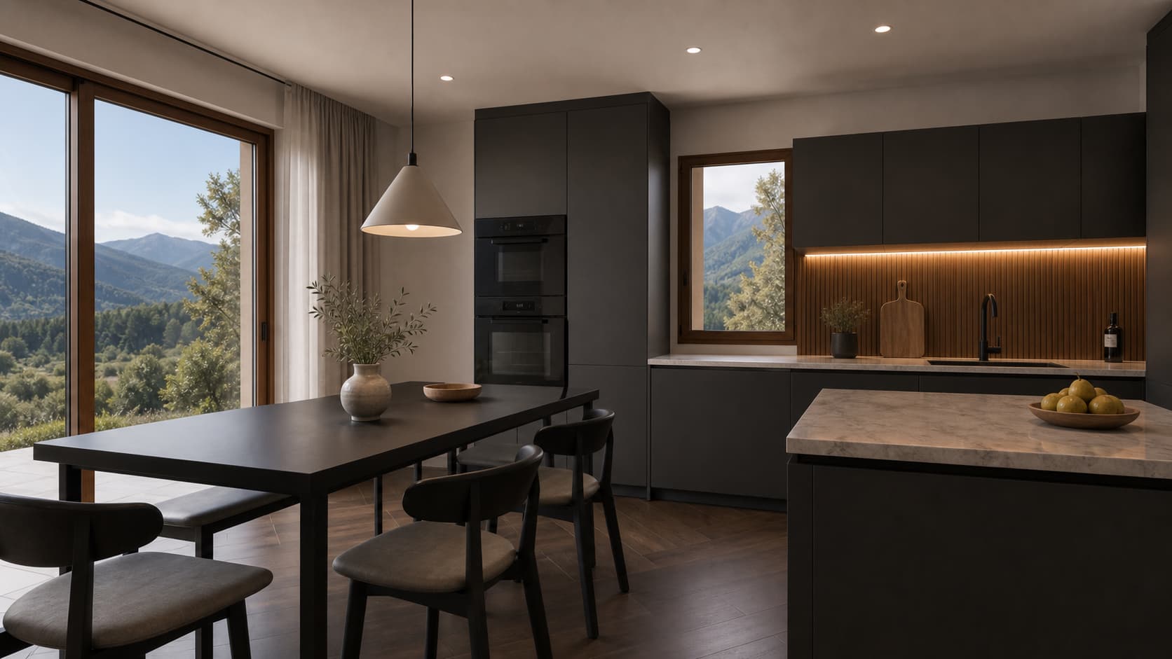 Referencia visual Unimodul: Cocina integrada